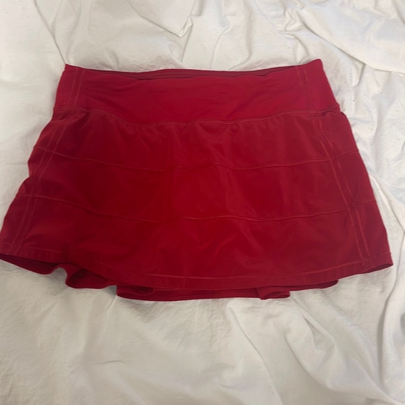 lululemon athletica Dresses & Skirts - Lululemon red skirt perfect condition